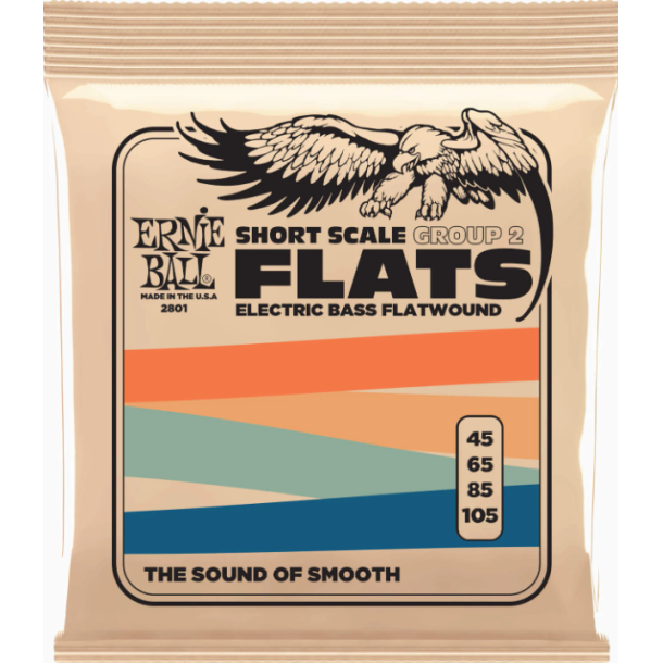 Ernie Ball 2801 Flatwound GR2 Short Scale